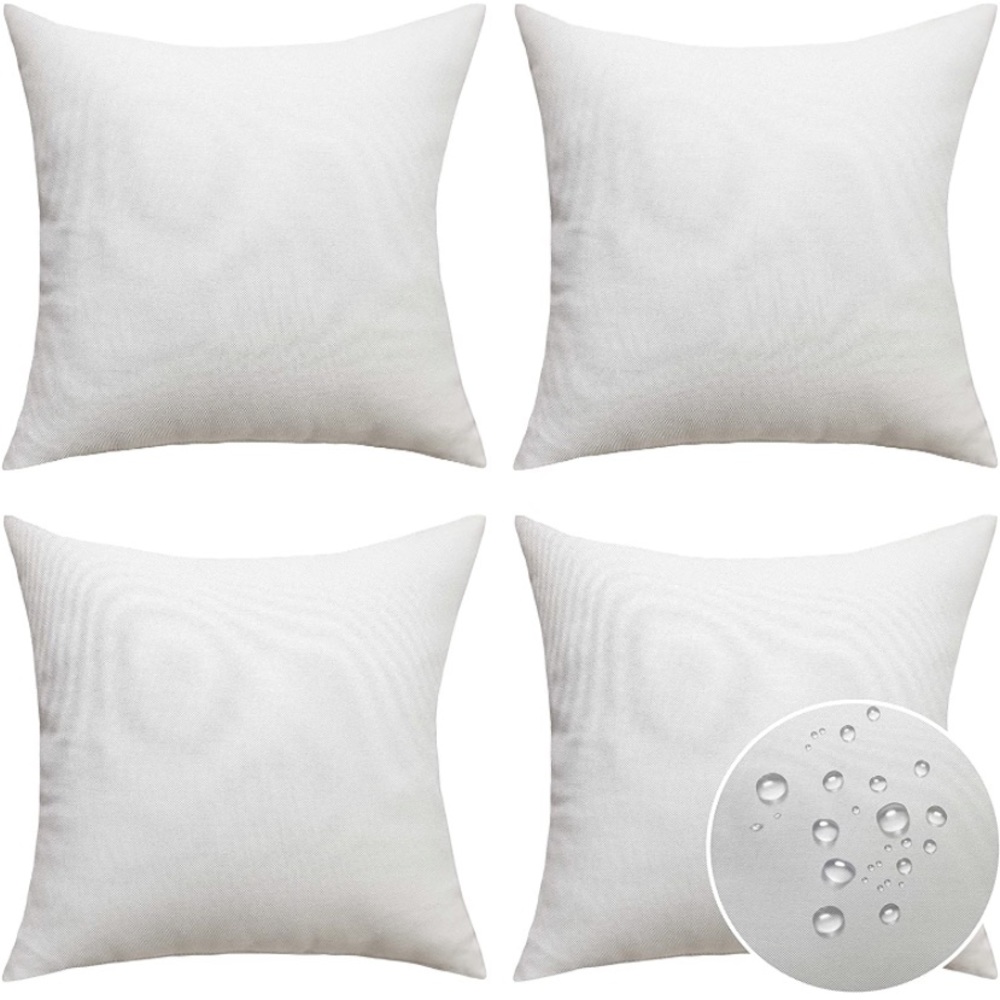 4pack home brilliant white outdoor waterproof pillow cases